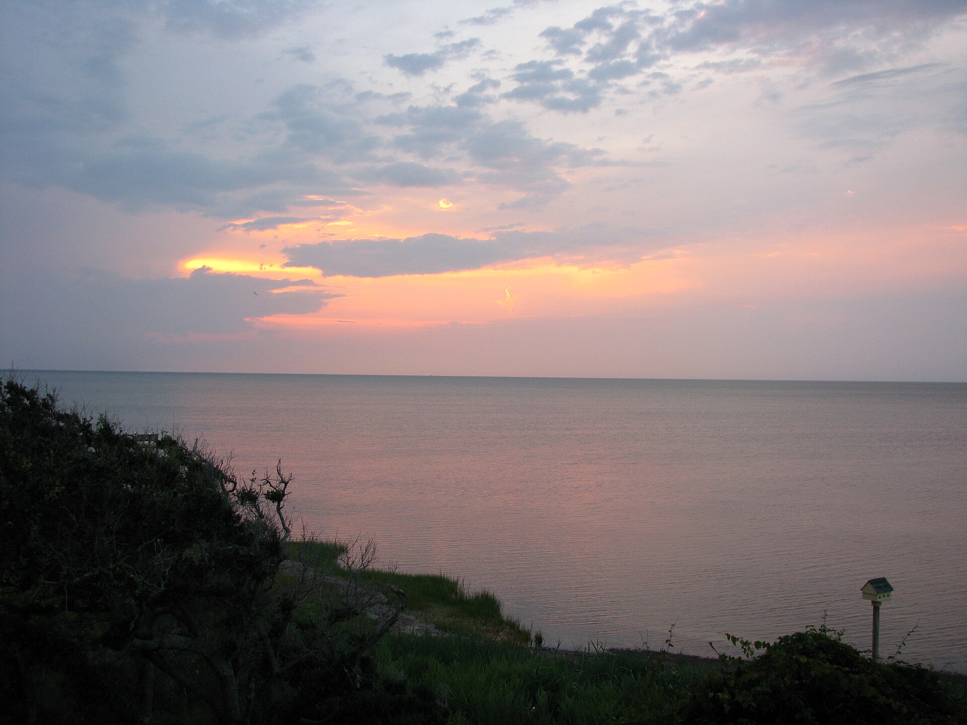 Sunset over the Pamlico Sound